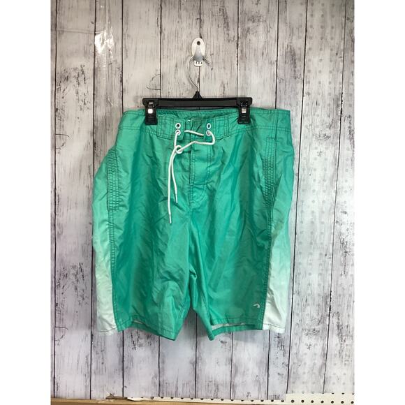 Hollister Other - Hollister Board Shorts Men 36 Green Nylon Tie Waist Pocket Swim Surf Shorts